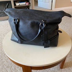 Giorgio Armani leather weekend bag